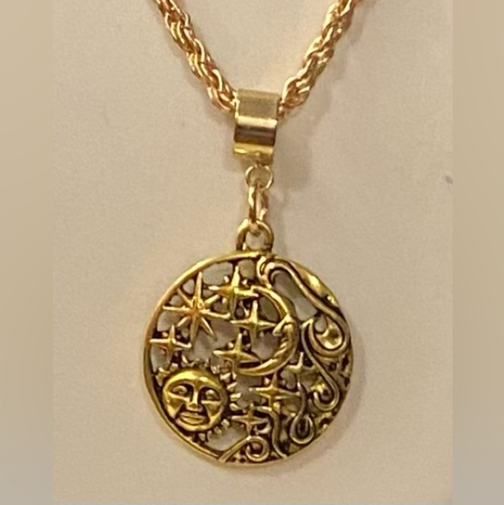 NEW Celestial charm gold necklace